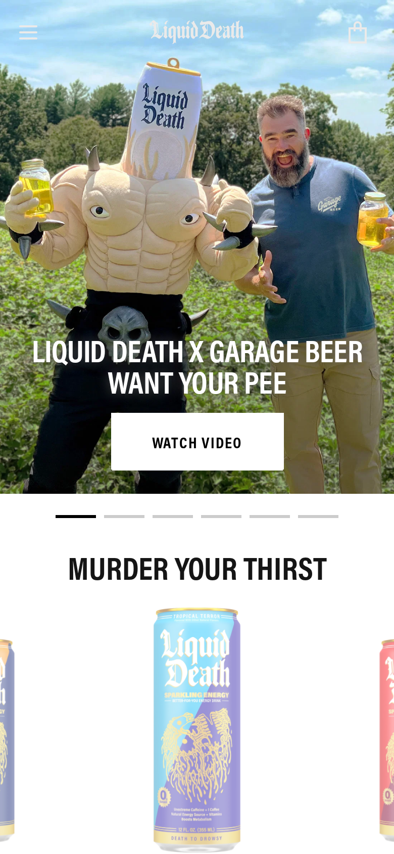 Liquid Death, phone